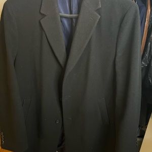 Black Wool Over Coat